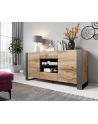 cama meble Komoda WOOD 164/44/80 dąb wotan + antracyt - nr 8