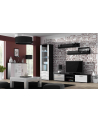 cama meble Witryna SOHO S1 czarny/ biały połysk - nr 8