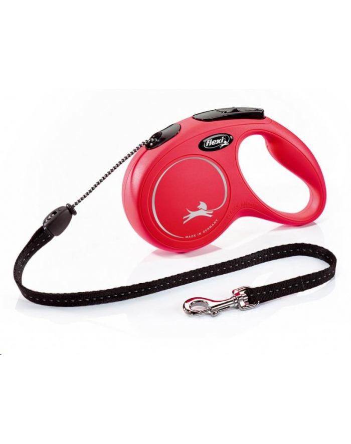 flexi Smycz NEW CLASSIC M linka -5m -do 20kg czerwony główny
