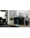 cama meble Komoda 120cm SOHO S7 czarny/ czarny połysk - nr 4