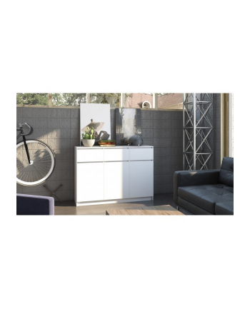top e shop KOMODA 3 DRZWI 3 SZUFLADY BIAŁY MAT nr 1