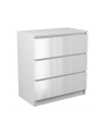 top e shop M3 MALWA KOMODA 3 SZUFLADY BIAŁY POŁYSK - nr 2