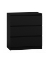top e shop M3 MALWA KOMODA 3 SZUFLADY CZARNY - nr 6