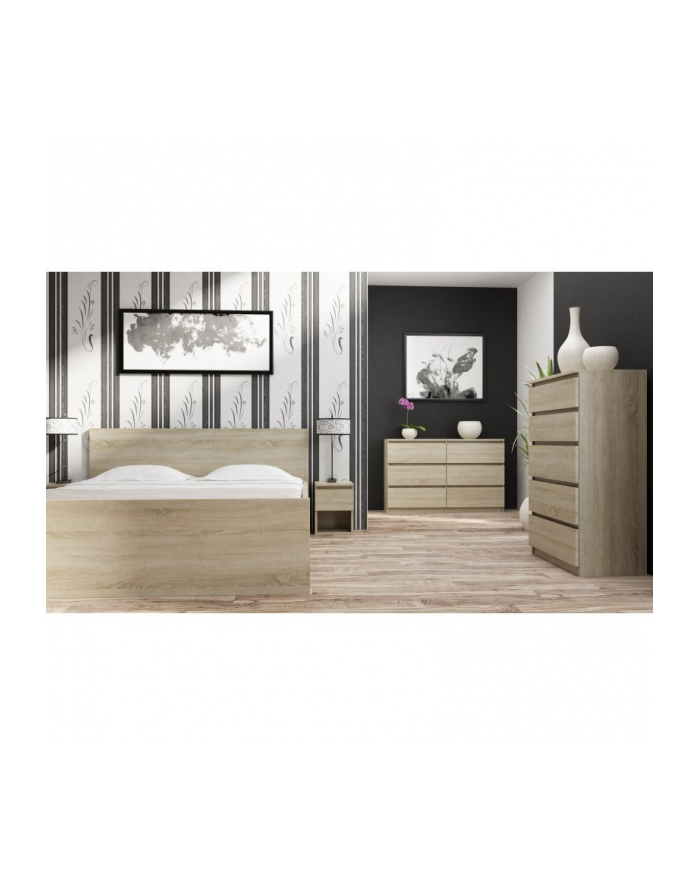 top e shop M6 MALWA KOMODA 140CM 6 SZUFLAD SONOMA główny