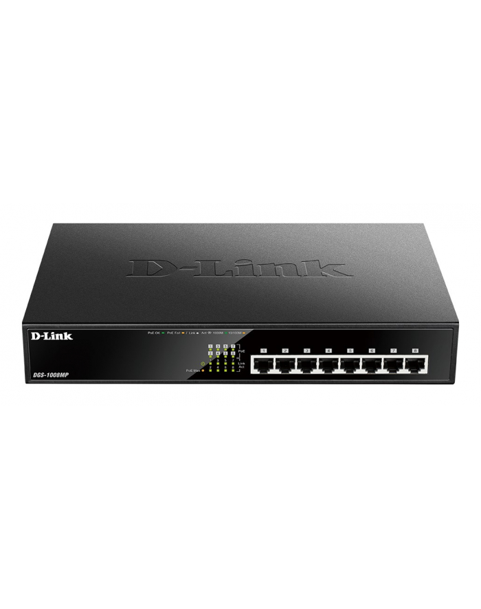 D-Link DGS-1008MP  8-Port Desktop Gigabit PoE+ Swit główny