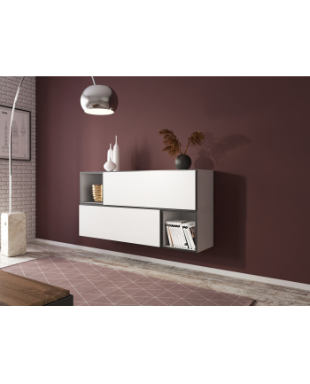 cama meble Zestaw ROCO 14 (2xRO1 + 2xRO6) biały/ czarny/ biały nr 2