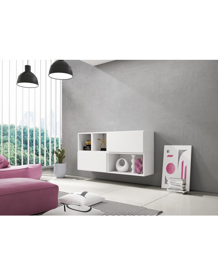 cama meble Zestaw ROCO 15 (RO4+2xRO3+2xRO6) biały/ biały/biały główny