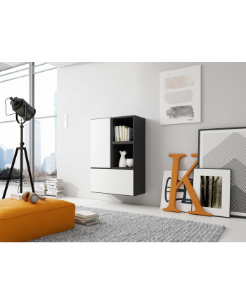 cama meble Zestaw ROCO 17 (2xRO3 + 2xRO6) czarny/ czarny/biały nr 1