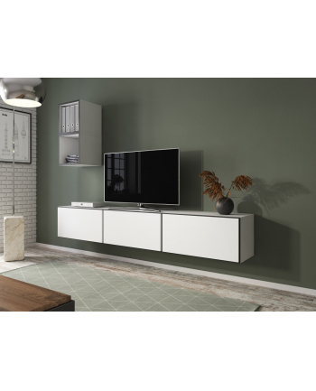 cama meble Zestaw ROCO 7 (3xRO3 + 2xRO6) biały/ czarny/ biały nr 1