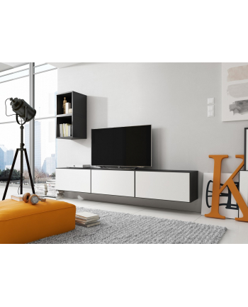 cama meble Zestaw ROCO 7 (3xRO3 + 2xRO6) czarny/ czarny/ biały nr 2