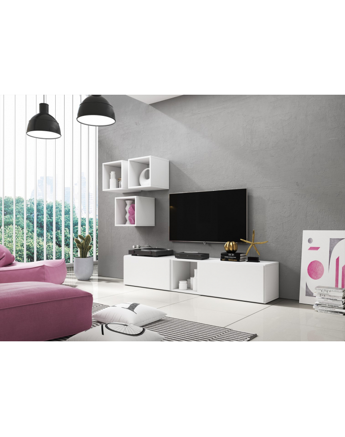 cama meble Zestaw ROCO 8 (2xRO3 + 4xRO6) biały/ biały/ biały główny