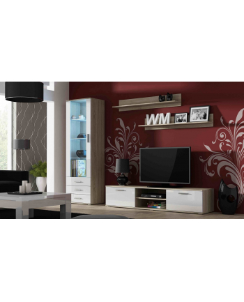 cama meble Zestaw SOHO 1 (RTV180 + Wit S1 + Półki) DS/BI POŁ