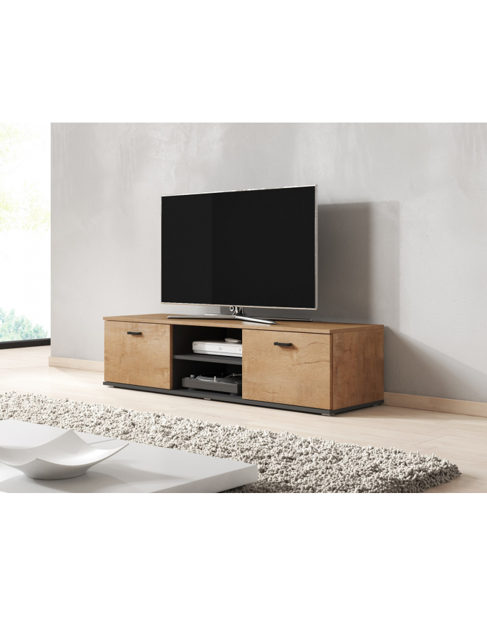 cama meble Zestaw SOHO 7 (RTV140 + Wit S1 + Półki) lefkas+czar główny