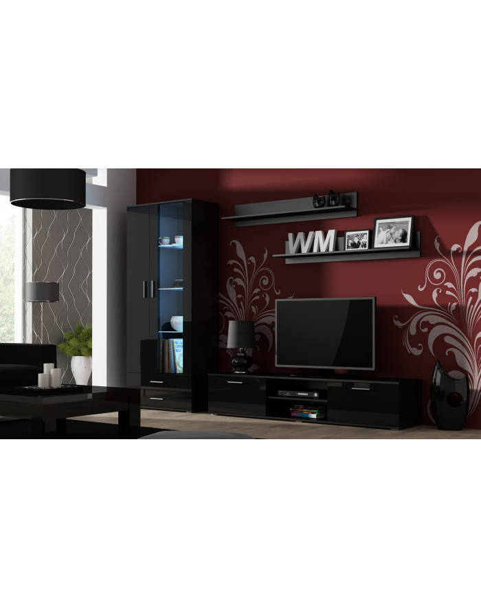 cama meble Zestaw SOHO 8 (RTV180 + Wit S6 + Półki) CZ/CZ POŁ główny