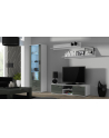 cama meble Szafka RTV SOHO 140 biały/ szary połysk - nr 5