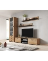cama meble Półka 125cm (2szt) SOHO dąb lefkas + czarny - nr 10