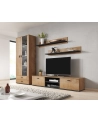 cama meble Półka 125cm (2szt) SOHO dąb lefkas + czarny - nr 18
