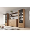 cama meble Półka 125cm (2szt) SOHO dąb lefkas + czarny - nr 22