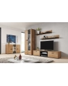 cama meble Półka 125cm (2szt) SOHO dąb lefkas + czarny - nr 23