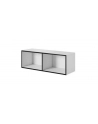 cama meble Regał ROCO RO2 112/37/37 biały/ czarny - nr 2