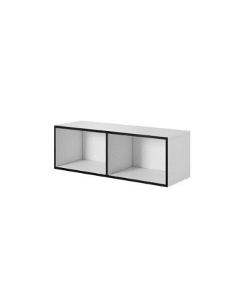 cama meble Regał ROCO RO2 112/37/37 biały/ czarny nr 2