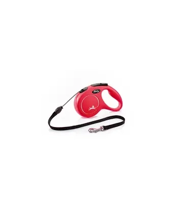 flexi Smycz NEW CLASSIC M linka -5m -do 20kg czerwony nr 2