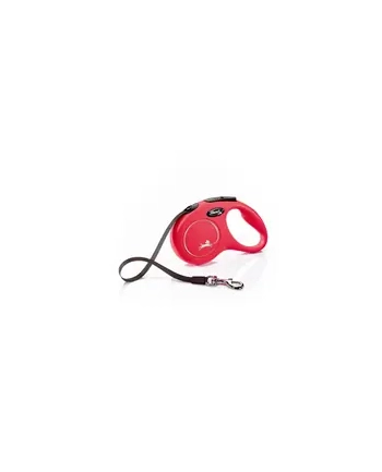 flexi Smycz NEW CLASSIC S taśma -5m -do 15kg czerwony