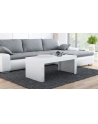 cama meble Stolik/ława TESS 120 biały/ biały połysk - nr 1