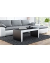 cama meble Stolik/ława TESS 120 czarny/ biały połysk - nr 1