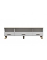 cama meble RTV LOTTA 180 3S3K biały+ dąb sonoma - nr 7