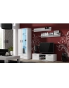 cama meble Szafka RTV SOHO 140 biały/ biały połysk - nr 6