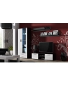 cama meble Szafka RTV SOHO 140 czarny/ biały połysk - nr 3