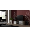 cama meble Szafka RTV SOHO 140 dąb sonoma/ biały połysk - nr 1