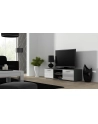 cama meble Szafka RTV SOHO 140 szary/ biały połysk - nr 1