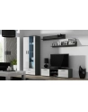cama meble Szafka RTV SOHO 140 szary/ biały połysk - nr 3