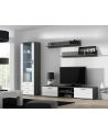 cama meble Witryna SOHO S1 szary/ biały połysk - nr 3