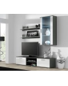 cama meble Witryna wisząca SOHO  szary/ biały połysk - nr 2
