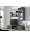 cama meble Witryna wisząca SOHO szary/ szary połysk - nr 6