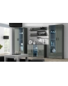 cama meble Witryna SOHO S6 2D2S szary/ szary połysk - nr 5