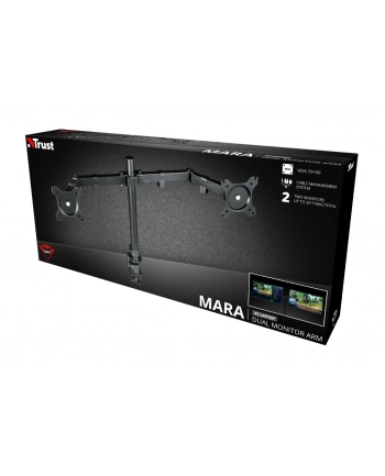 Uchwyt do monitorów TRUST GXT1120 MARA DUAL MONITOR ARM
