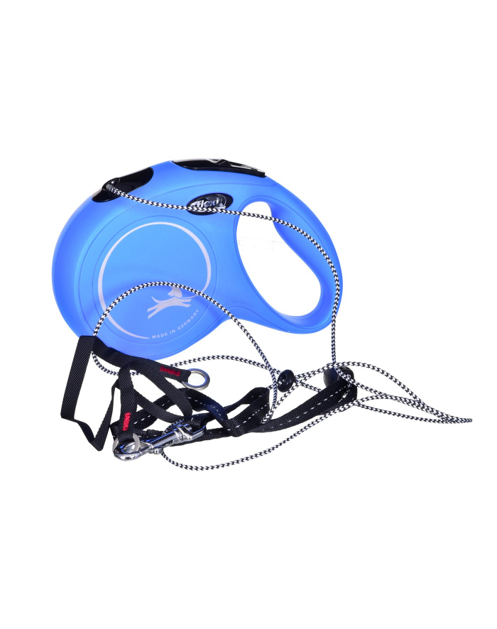 FLEXI Smycz automatyczna NEW CLASSIC linka M 8m niebieska główny