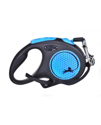 FLEXI Smycz automatyczna New Neon S  5 m kol niebieski nr 1