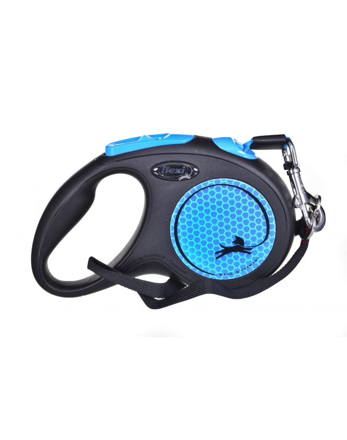 FLEXI Smycz automatyczna New Neon S  5 m kol niebieski główny