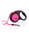 FLEXI Smycz automatyczna New Neon M  5 m kol różowy - nr 1