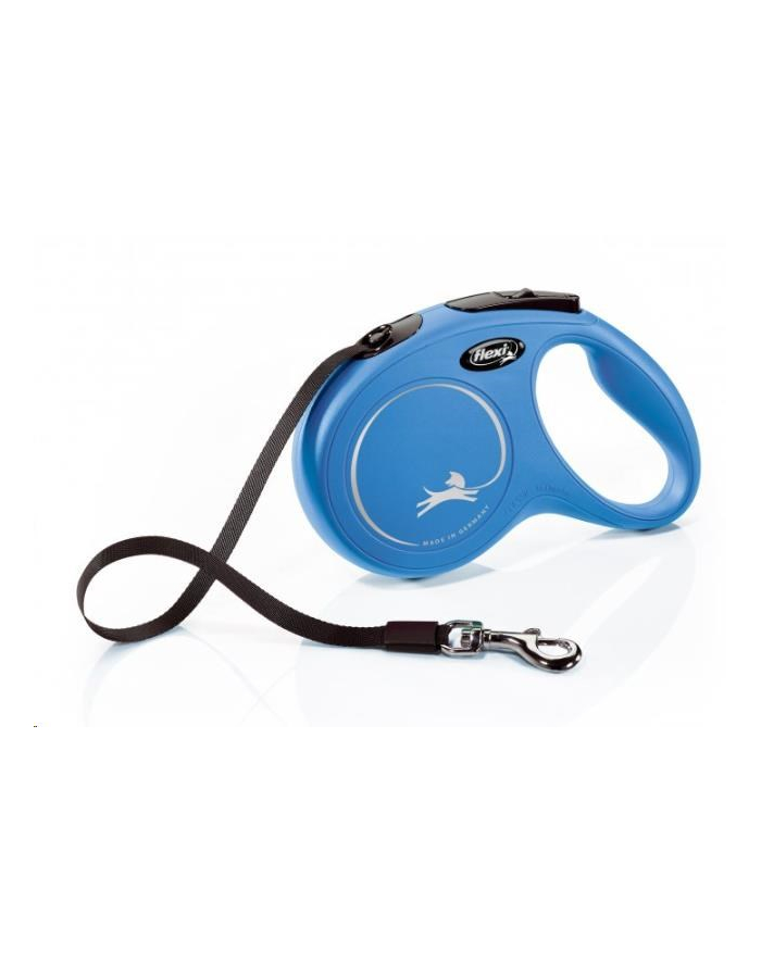 FLEXI Smycz automatyczna NEW CLASSIC M 5 m  niebieska główny