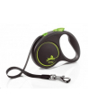 FLEXI Smycz automatyczna Black Design S  5 m zielony - nr 1