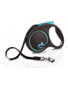 FLEXI Smycz automatyczna Black Design L  5 m kol niebieski - nr 1