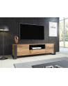 cama meble Szafka RTV WOOD 180/44/48 dąb wotan   antracyt - nr 5