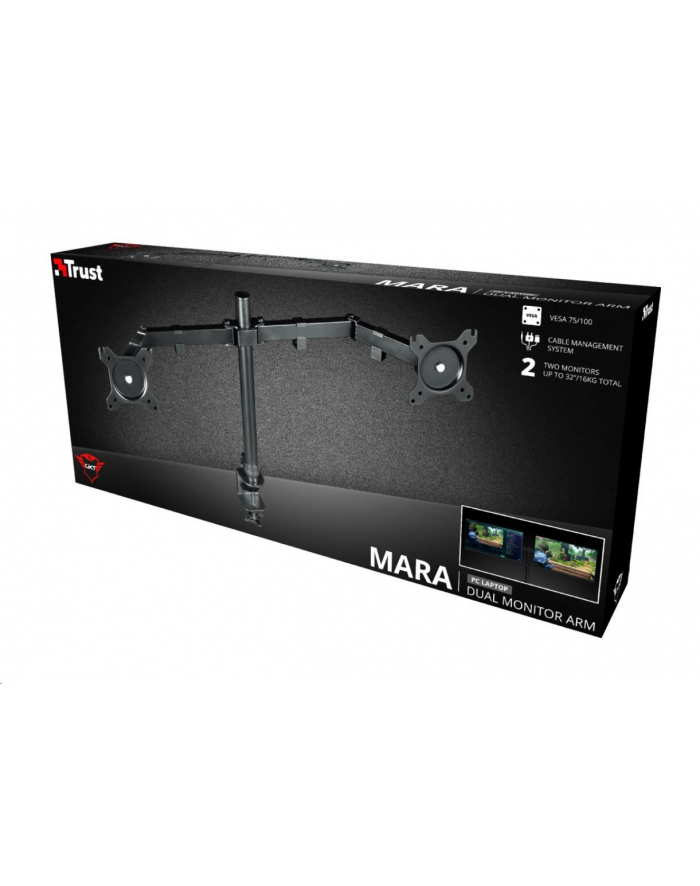 Uchwyt do monitorów TRUST GXT1120 MARA DUAL MONITOR ARM główny