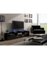 cama meble Szafka RTV EVORA 200 czarny/czarny połysk - nr 3